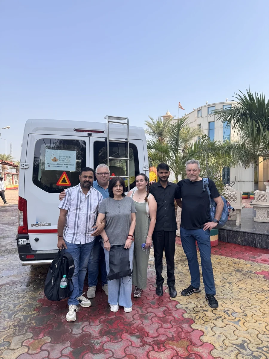 Chauffeur privé avec une famille francophone lors d'un circuit au Rajasthan
