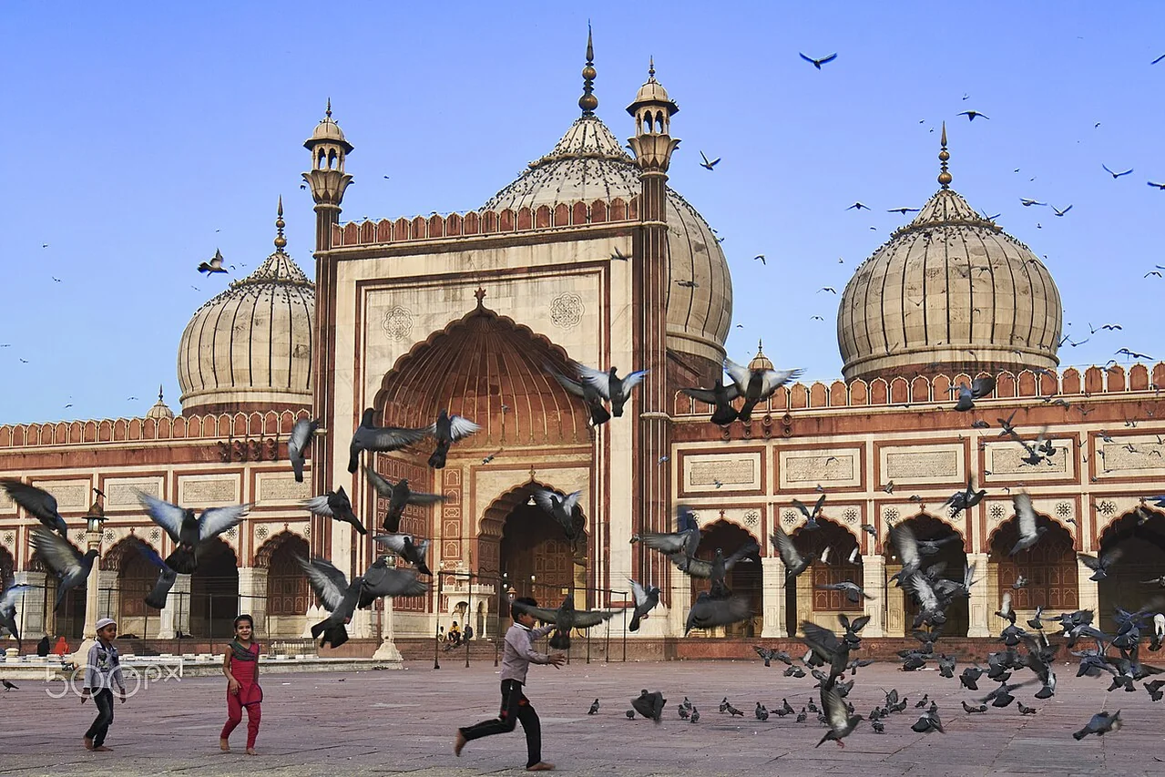 La mosquée Jama Masjid à Delhi