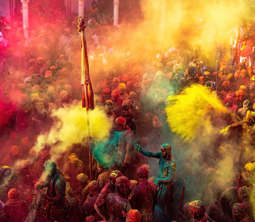 Fête des couleurs Holi en Inde